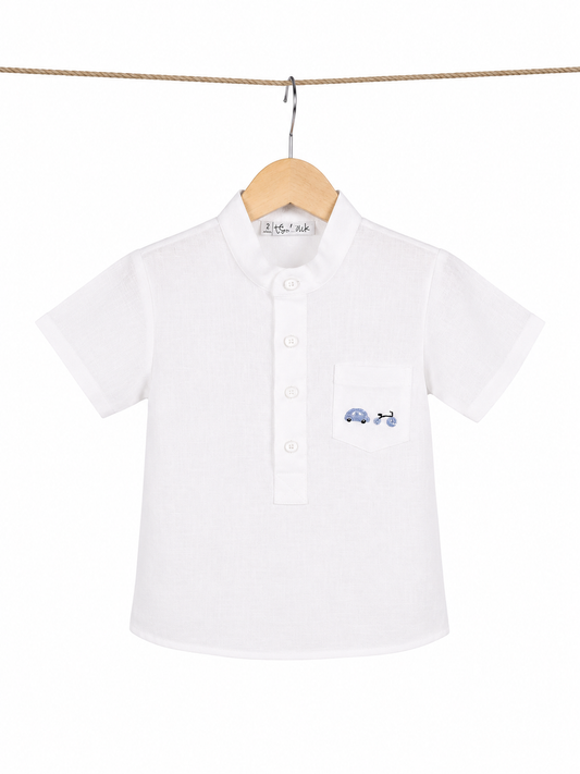 Camisa lino blanca