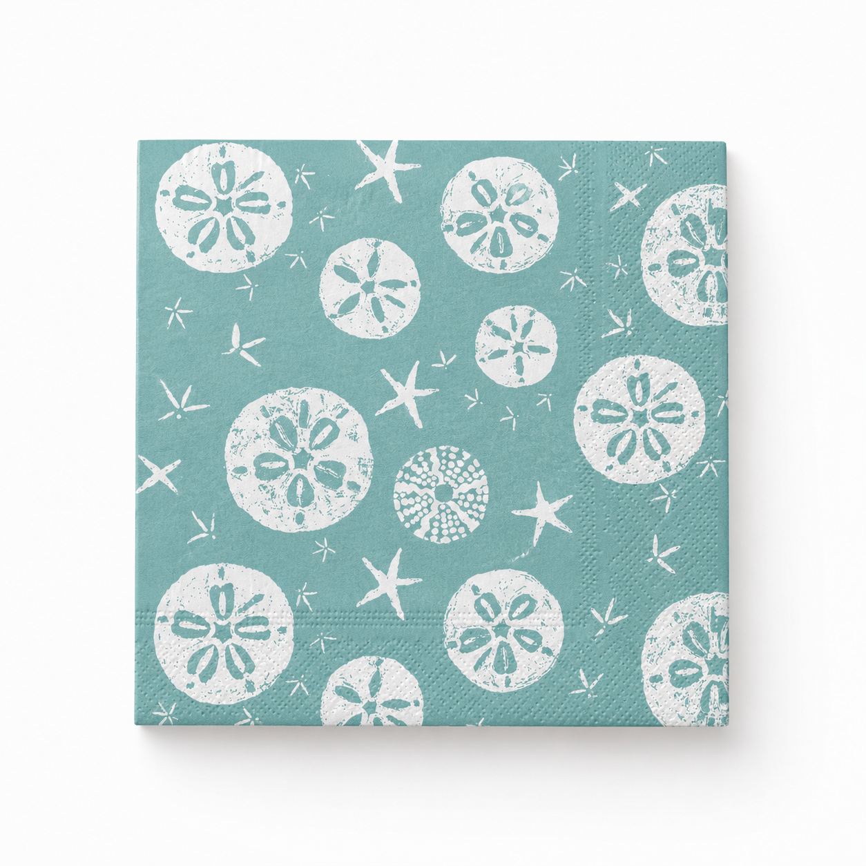 Paquete de Servilletas de papel l Coral azul con blanco