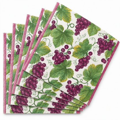 Paquete de Servilletas de papel l Uvas moradas