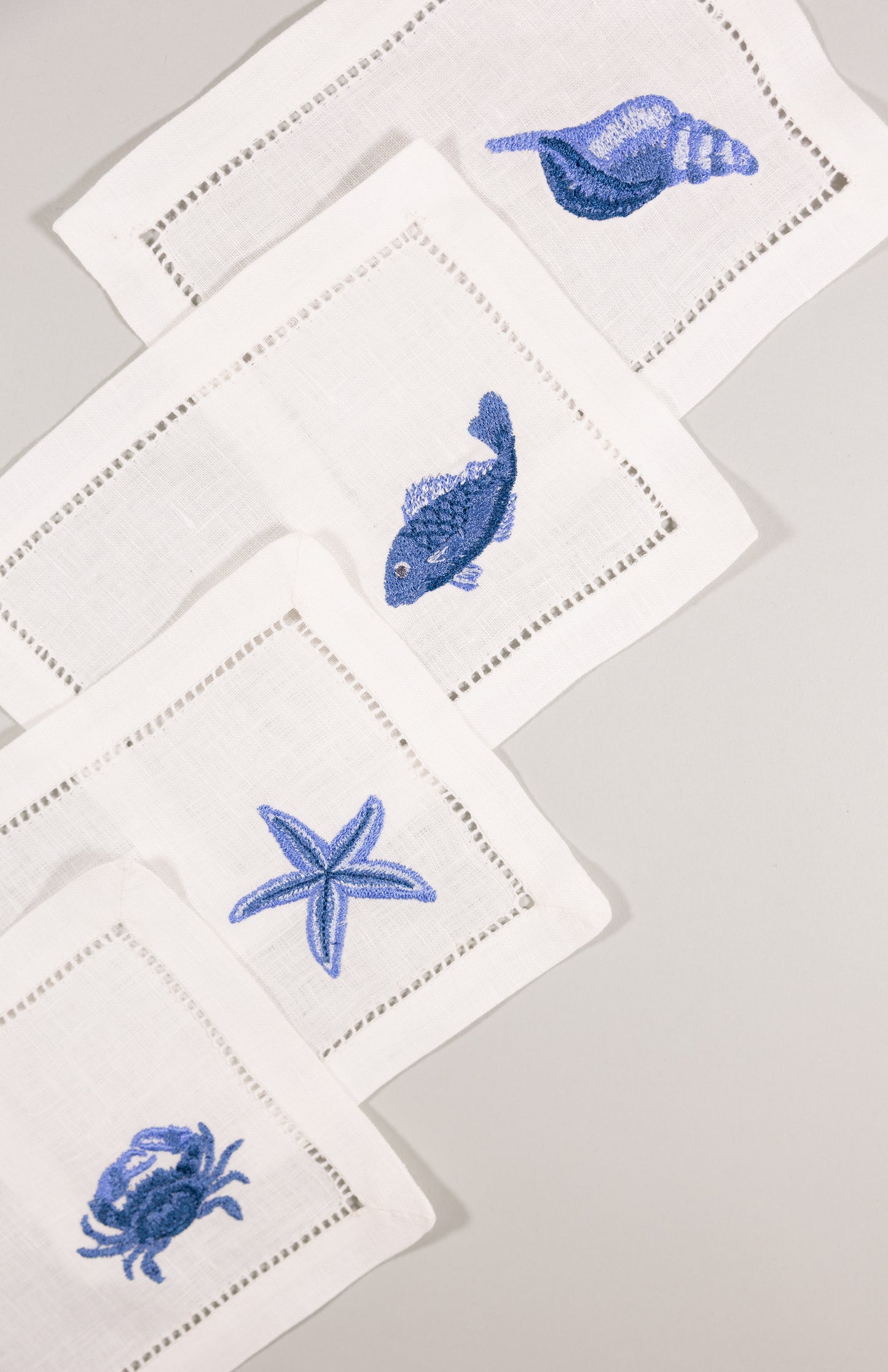 Juego de servilletas de cocktail Mar