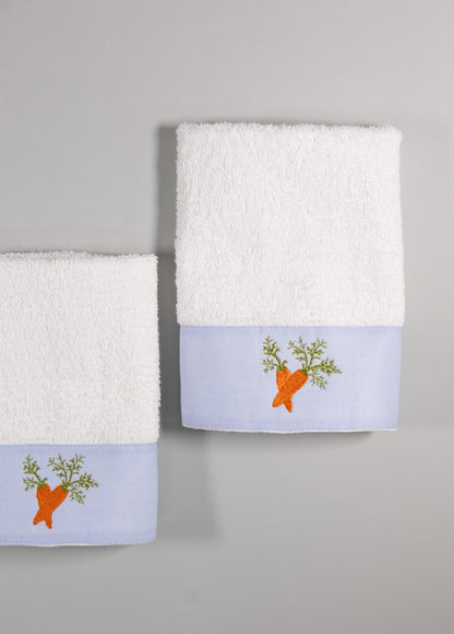 Toalla facial individual l Zanahorias
