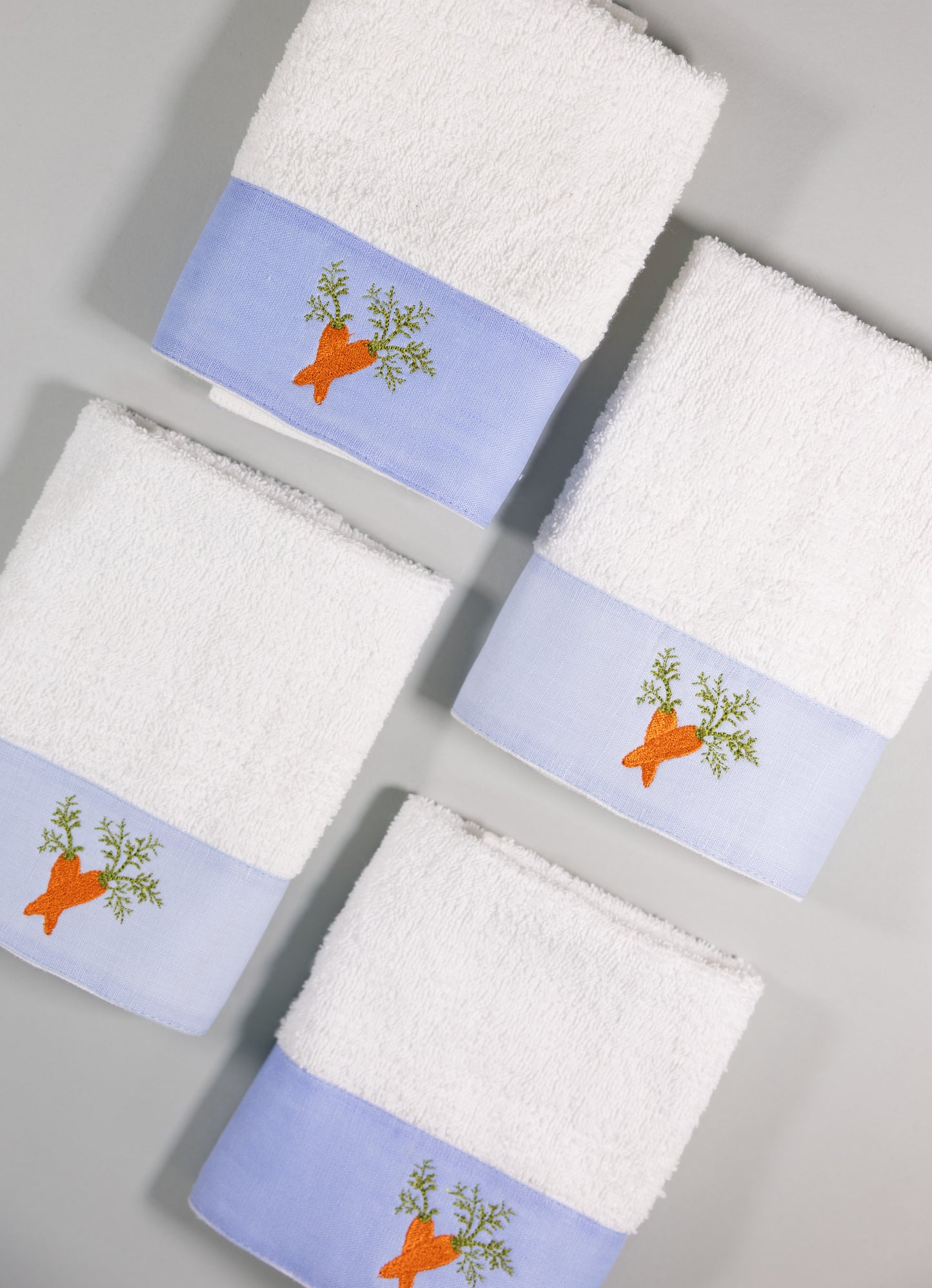 Toalla facial individual l Zanahorias