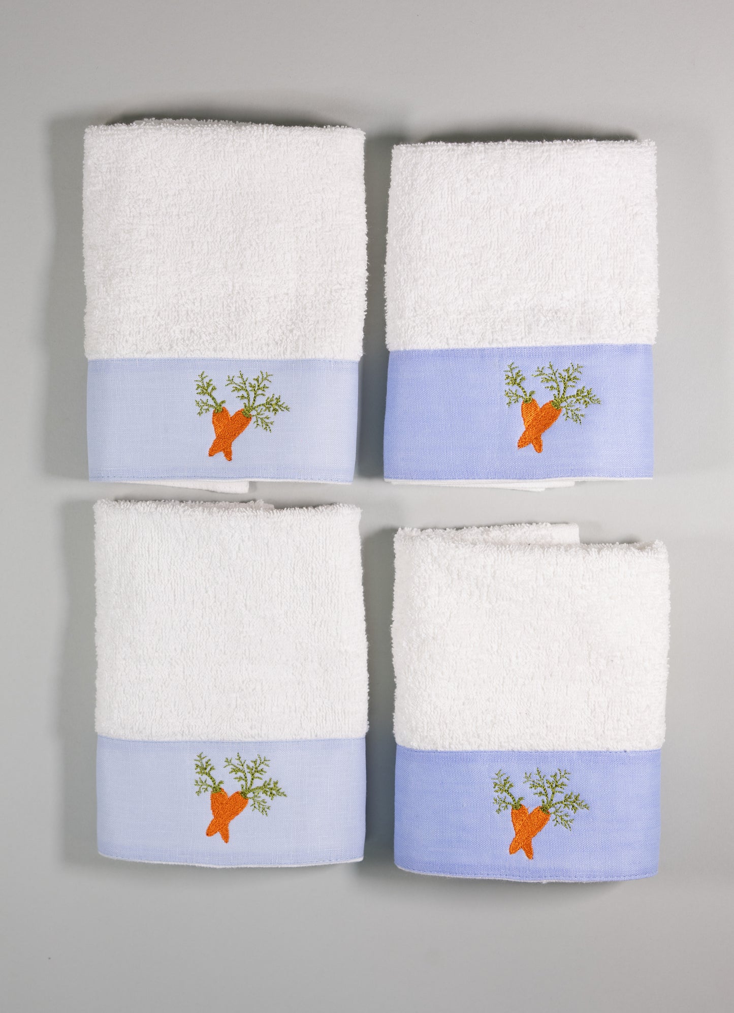 Toalla facial individual l Zanahorias