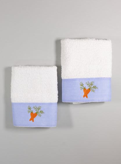 Toalla facial individual l Zanahorias