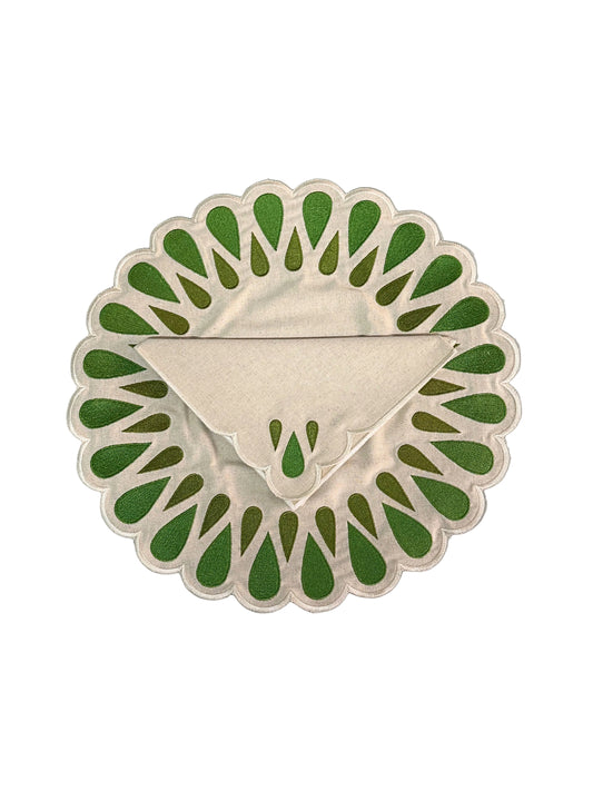 Juego de Individuales modelo gota