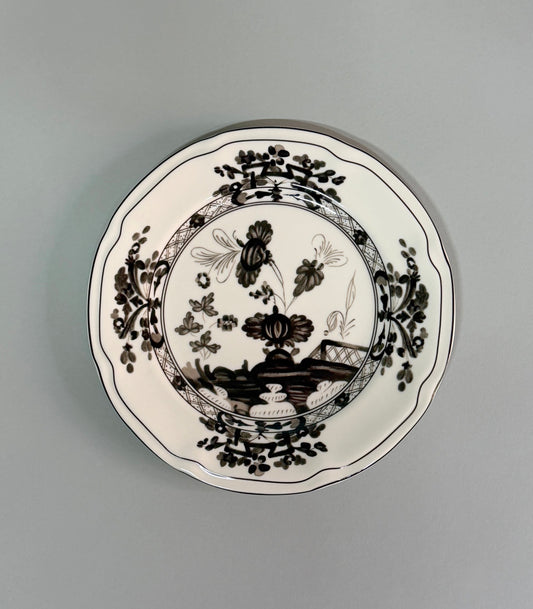 JGO de 4 Platos Cerámica Colores Negro con Gris I 20.3 cm