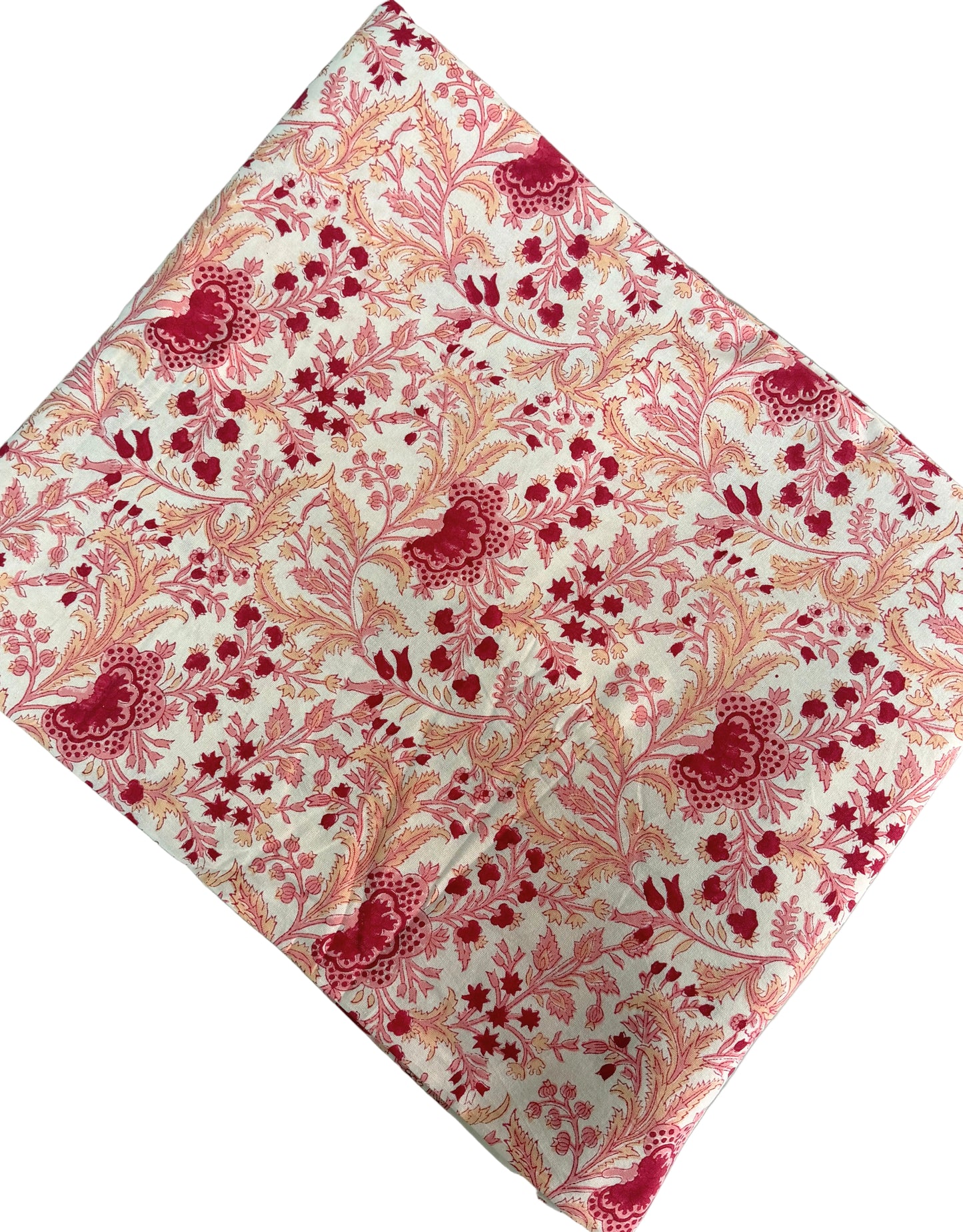 Mantel de algodón rosa