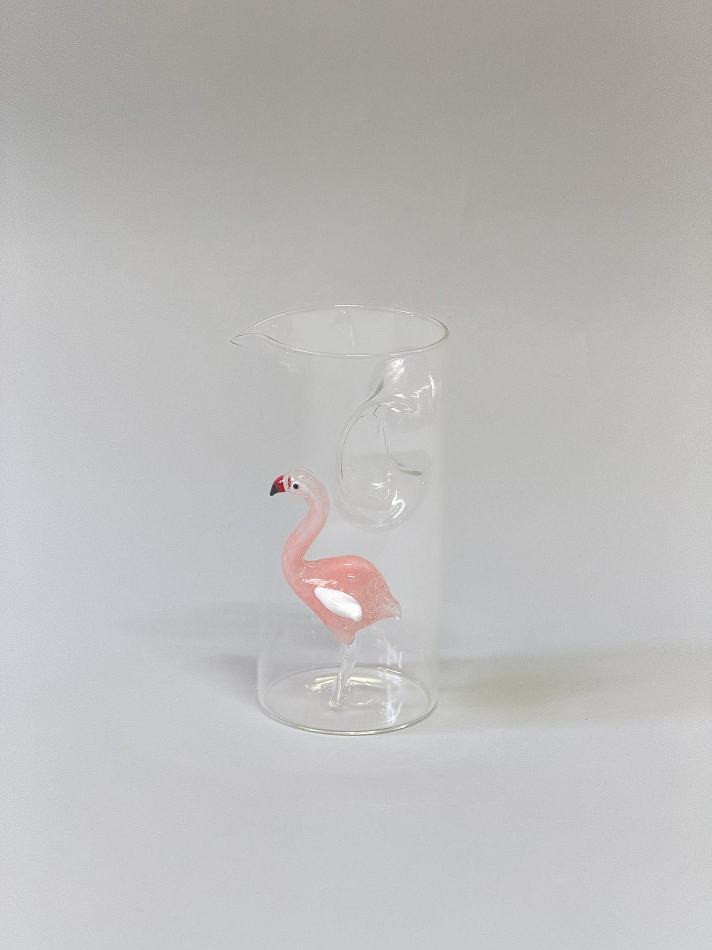 Jarra de cristal flamingo