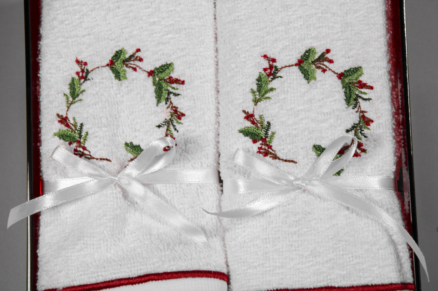 SET CHAROLA 4 TOALLAS FACIALES CORONA DE COLORES