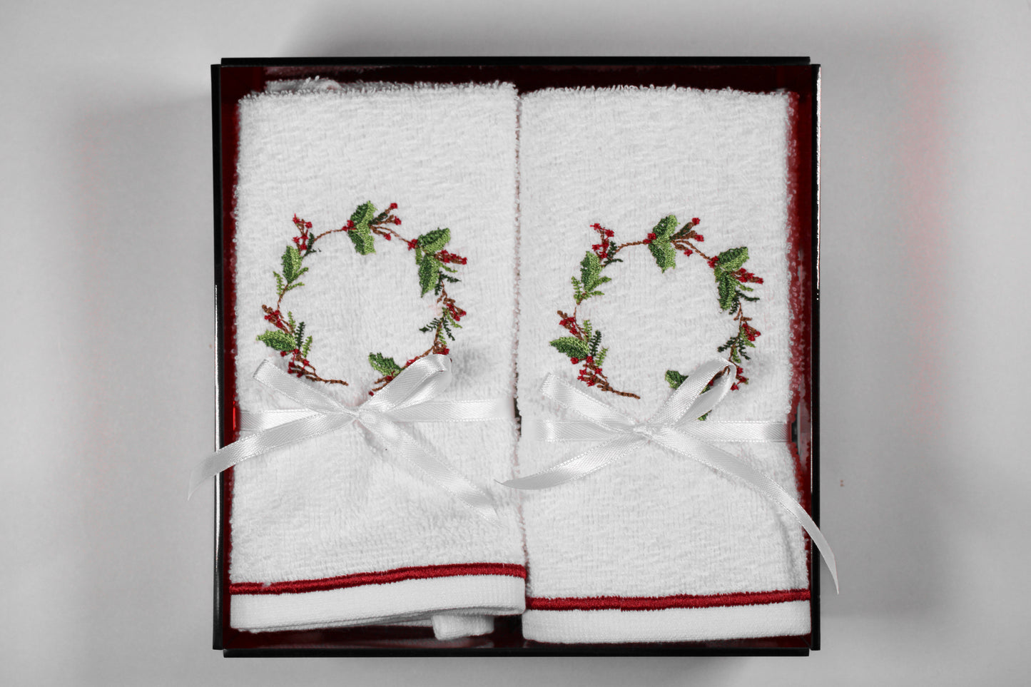 SET CHAROLA 4 TOALLAS FACIALES CORONA DE COLORES