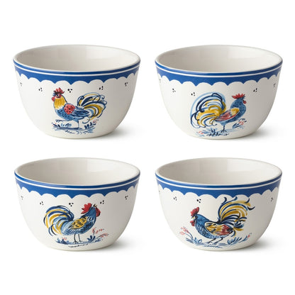 Juego de 4 bowls de Gallo