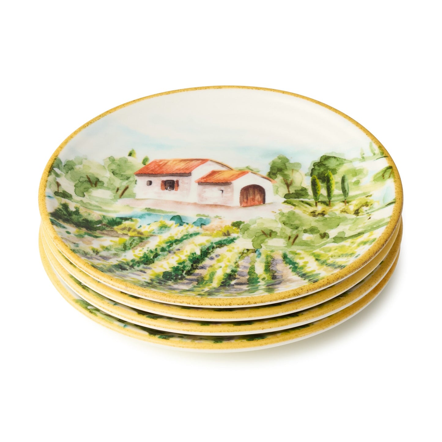 Juego 4 platos chicos Toscana