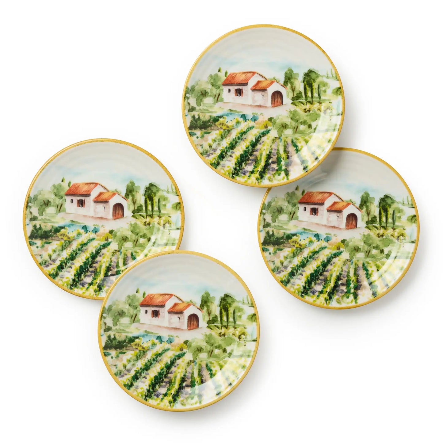 Juego 4 platos chicos Toscana