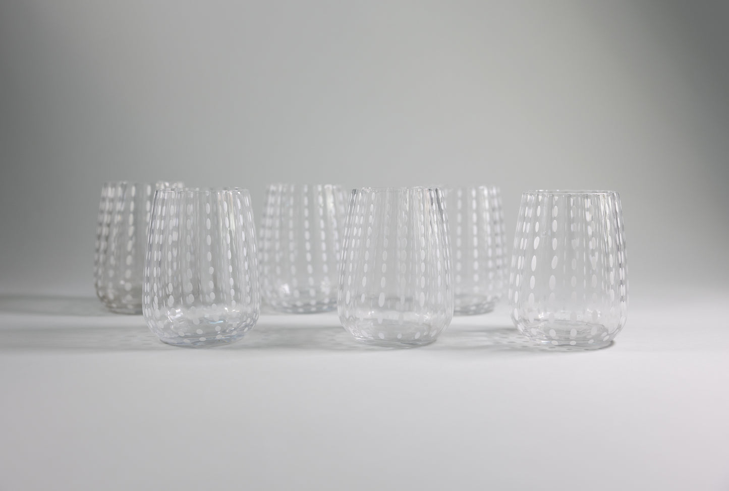 Juego de 4 vasos de cristal l  Color Transparente