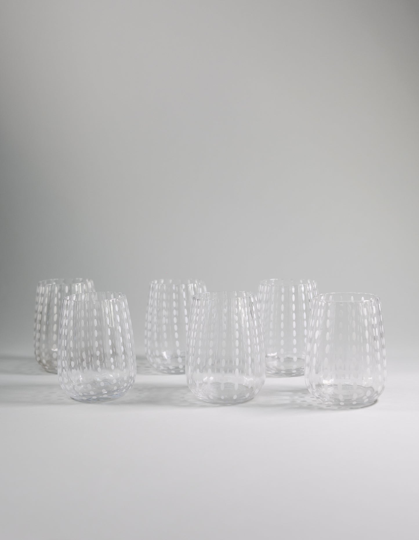 Juego de 4 vasos de cristal l  Color Transparente