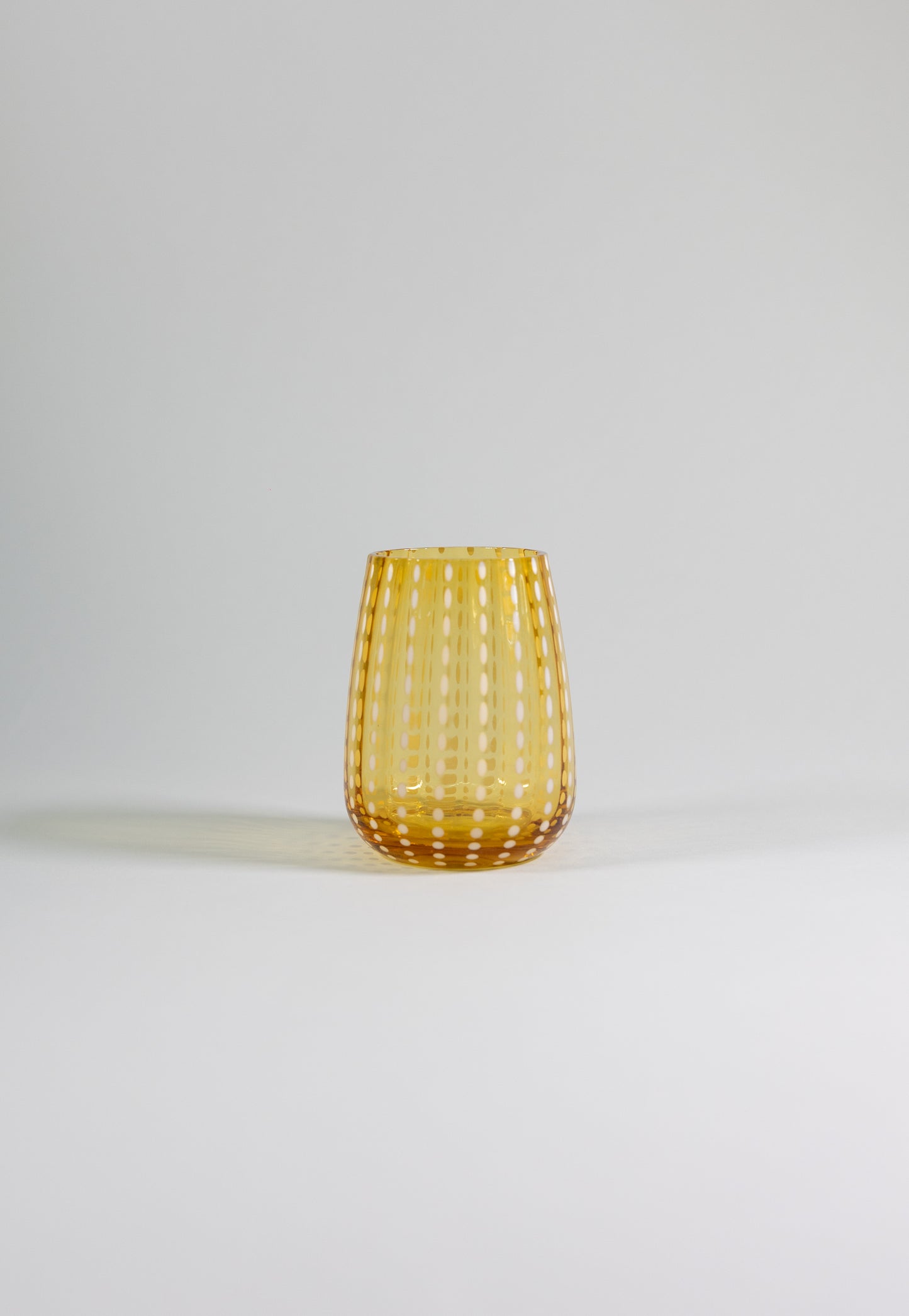 Juego de 4 vasos de cristal l Color Ambar