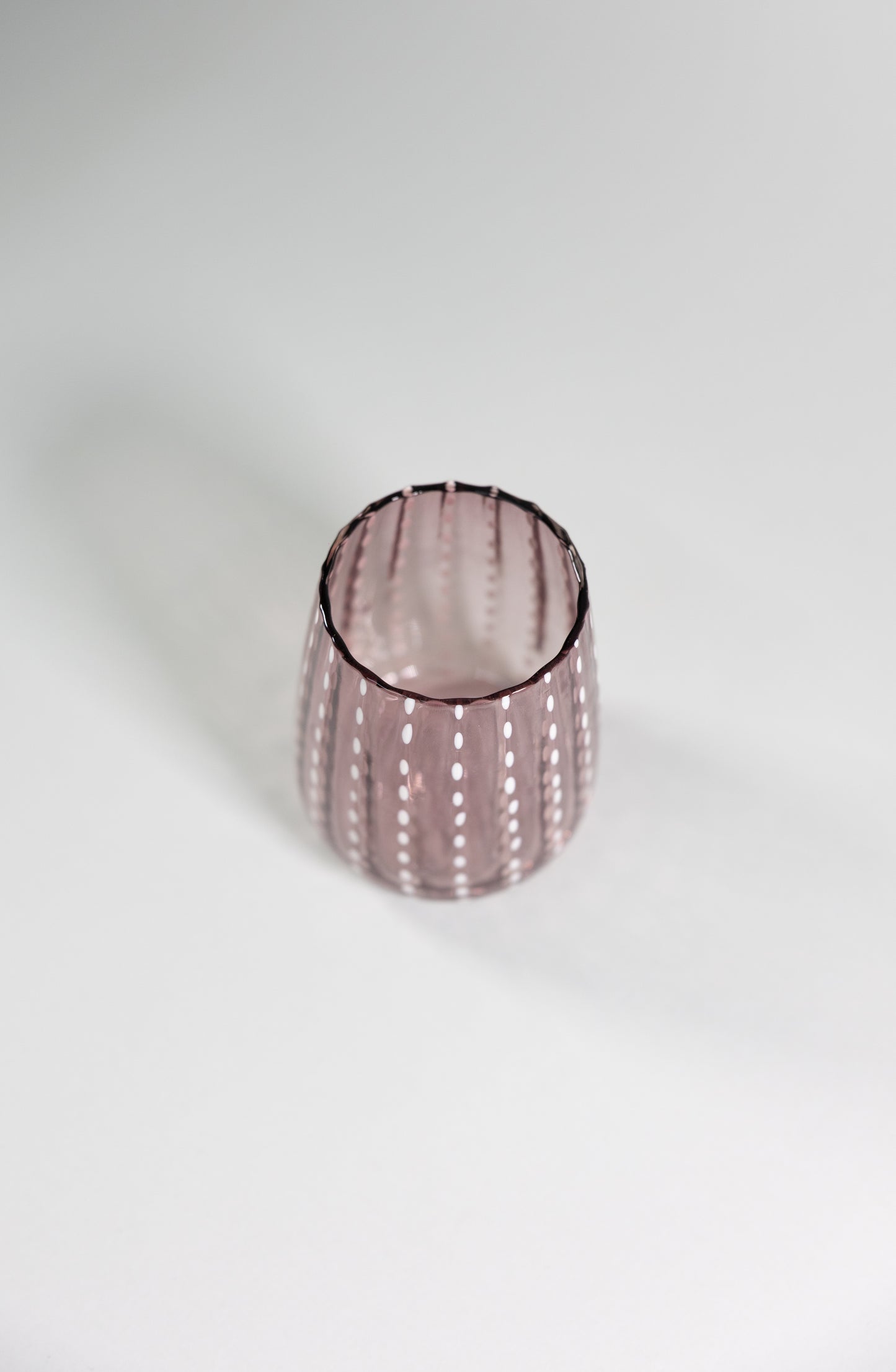 Juego de 4 vasos de cristal l Color Morado