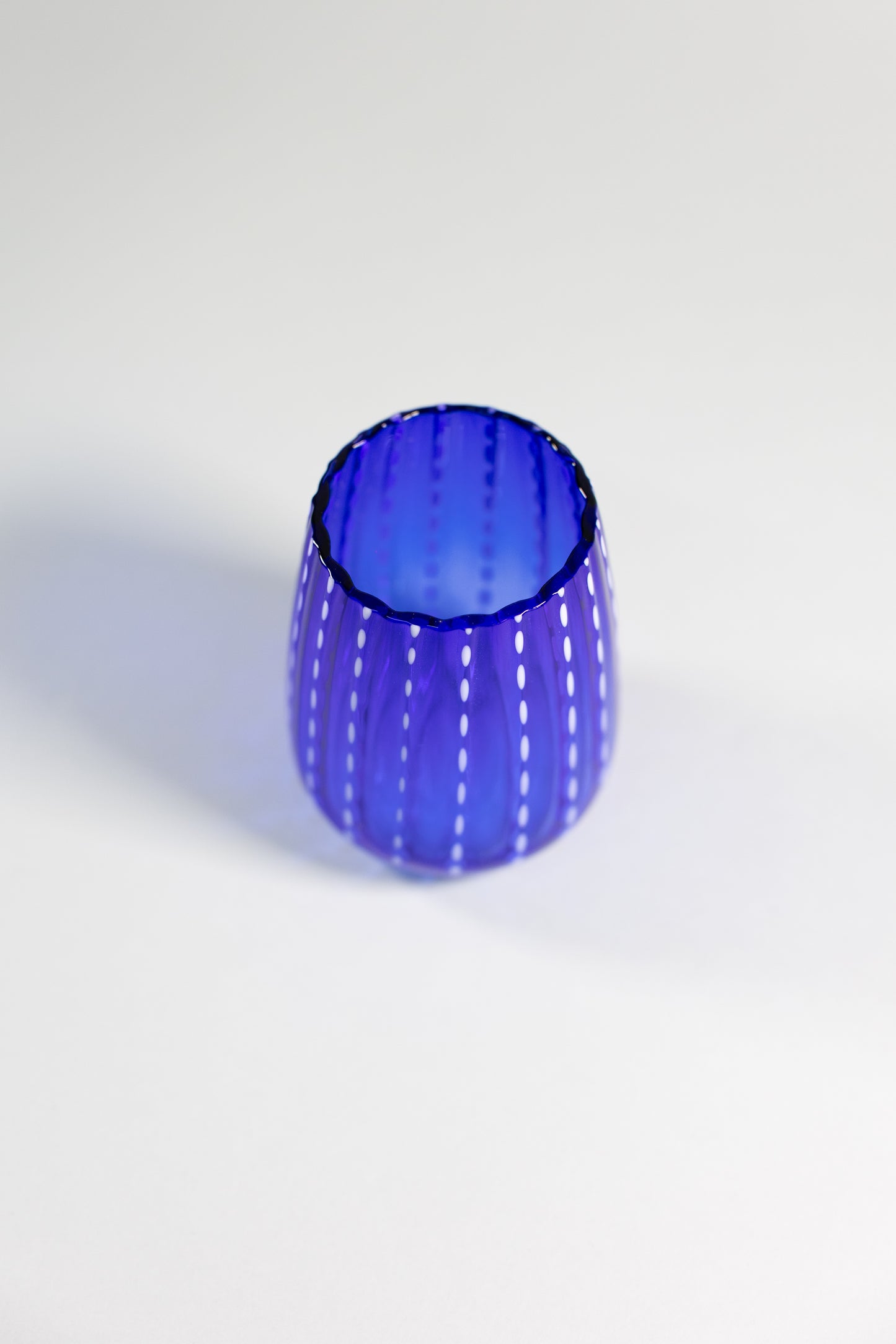 Juego de 4 vasos de cristal l Color Azul