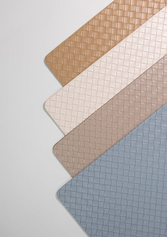 Set de 4 individuales de piel