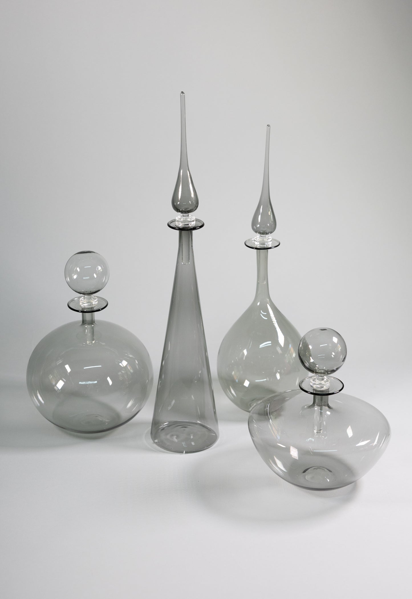 Set de 4 Decantadores de vino l Color Humo