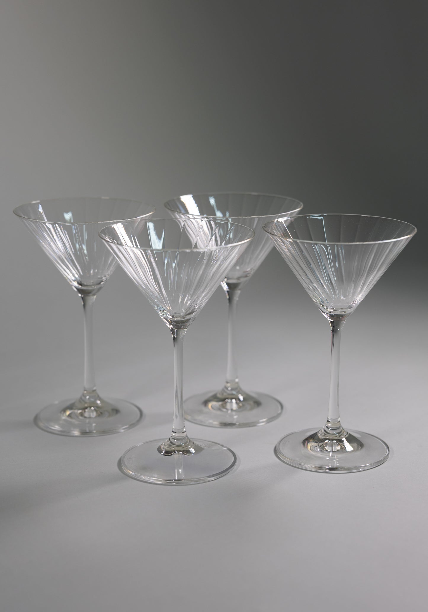 Juego de 4 copas martini