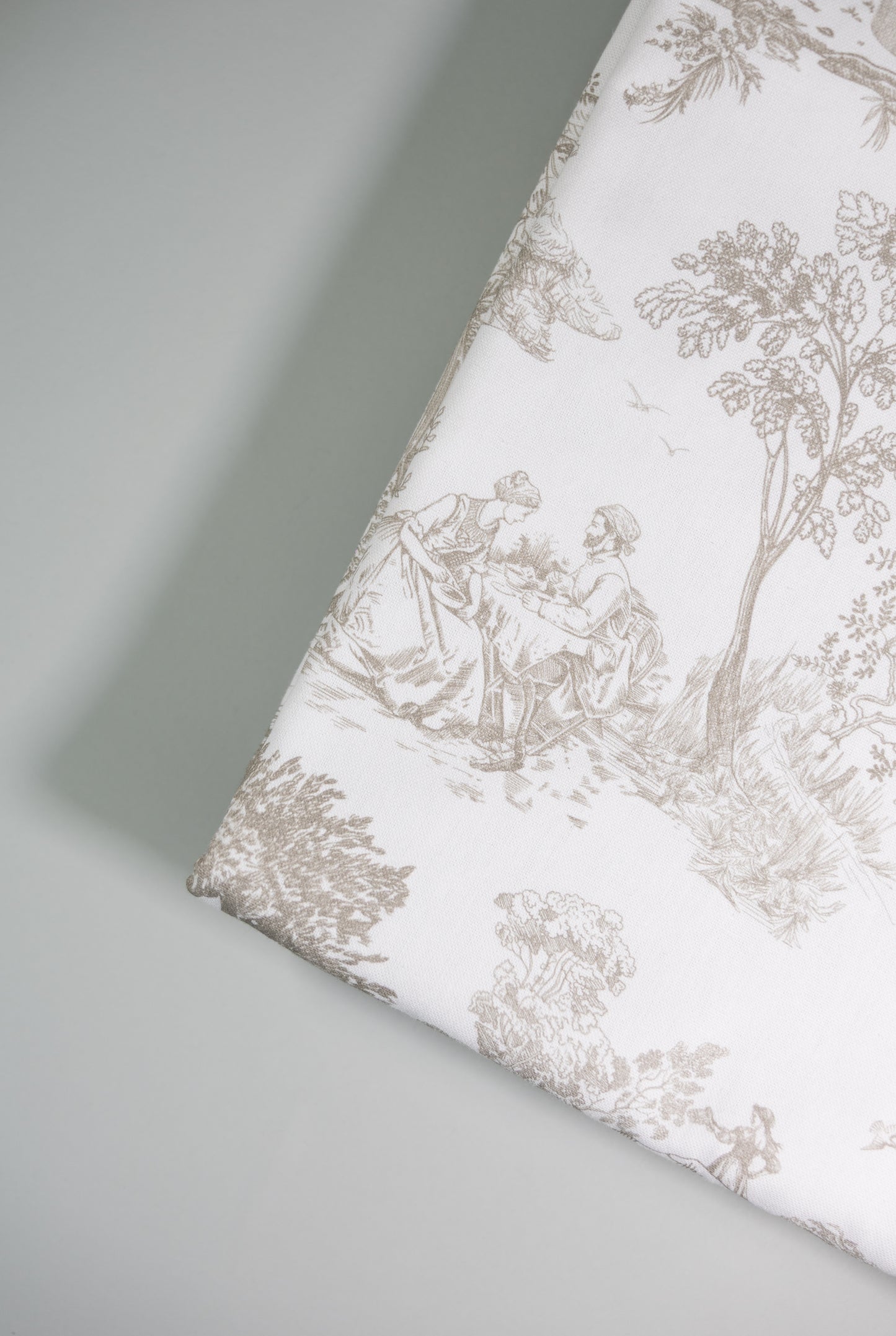 Mantel de algodón estampado Toile de Jouy