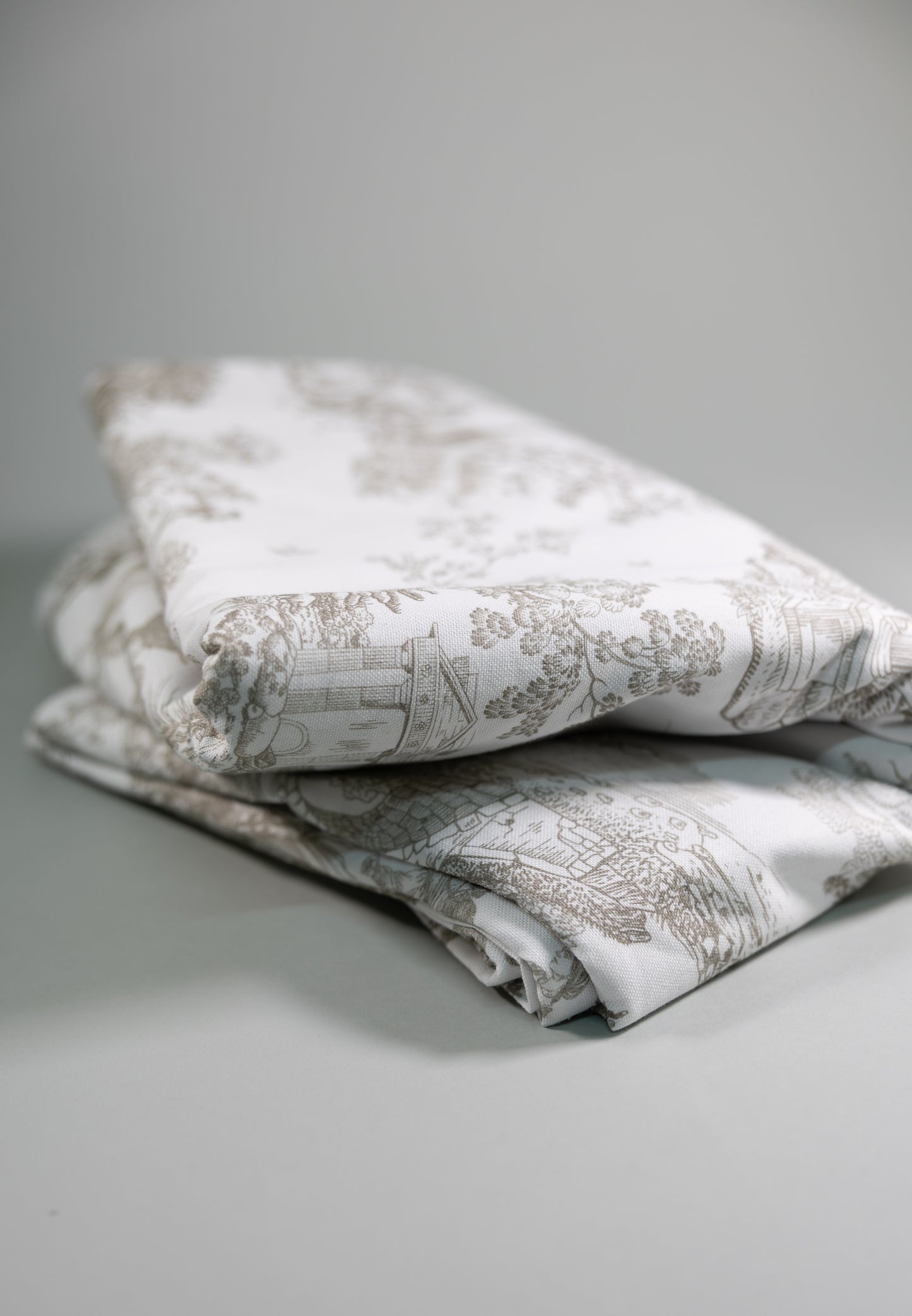 Mantel de algodón estampado Toile de Jouy