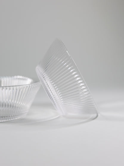 Juego de 2 Bowls aperitivos  de cristal