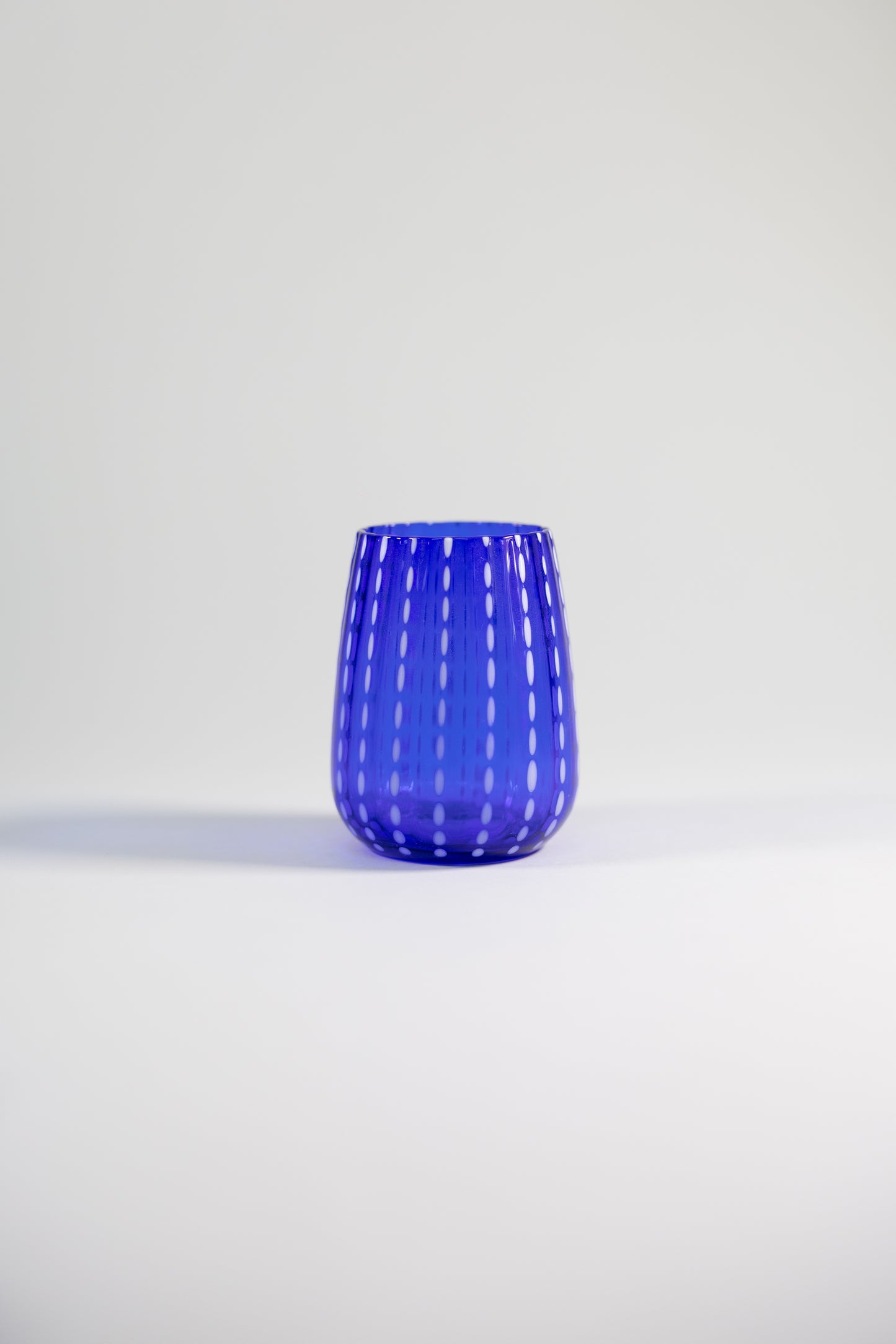 Juego de 4 vasos de cristal l Color Azul