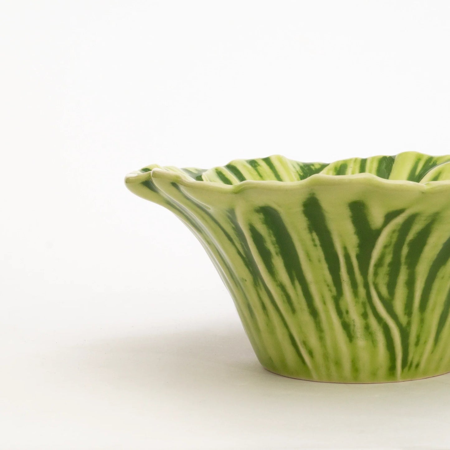 Juego de 4 Bowls de cerámica | Flor Verde