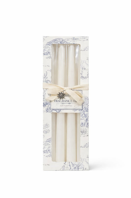 Juego de 4 velas blancas