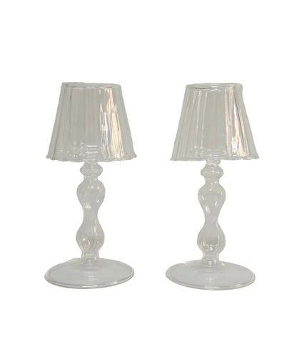 Par de mini lamparas para vela