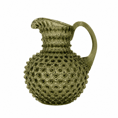 Jarra con relieve de bolitas Grande l Verde