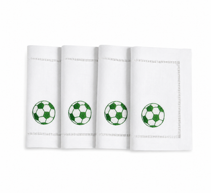 Servilleta de cocktail l Pelota de Fútbol Verde