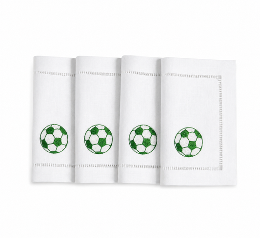 Servilleta de cocktail l Pelota de Fútbol Verde