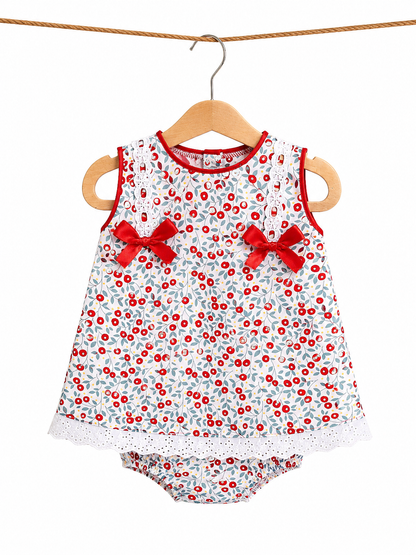 Vestido floreado l Color Rojo