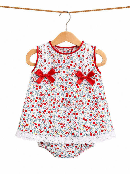 Vestido floreado l Color Rojo