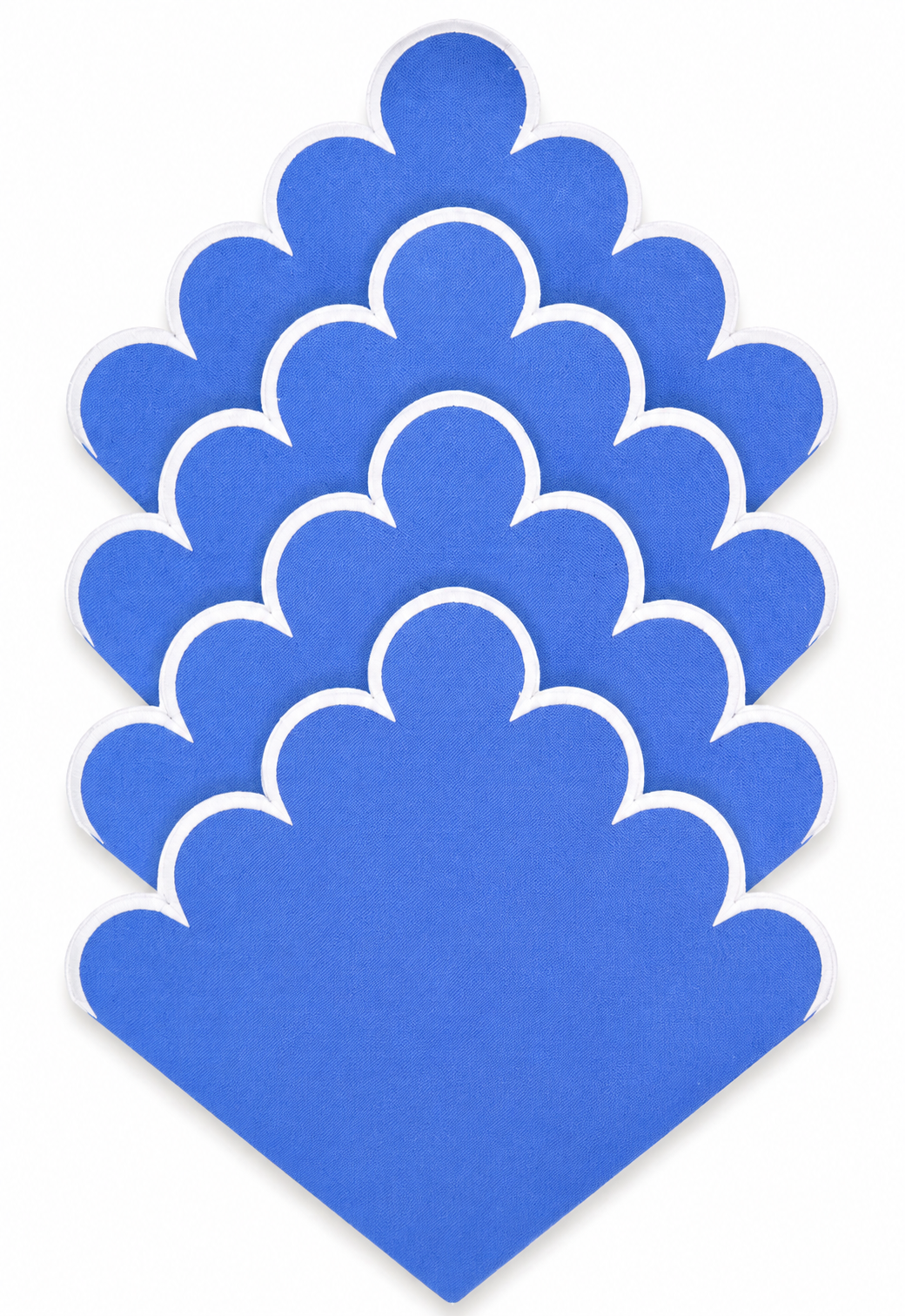 Juego de 4 Servilletas de lino | Color Azul Cielo