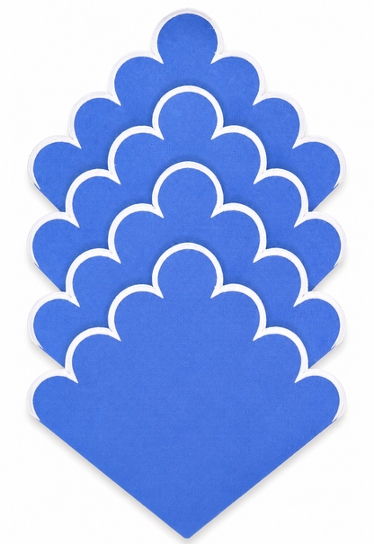 Juego de 4 Servilletas de lino | Color Azul Cielo