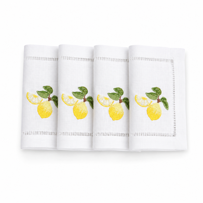 Juego de servilletas de cocktail limones