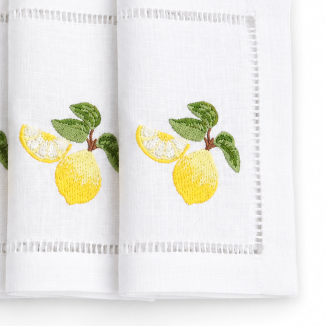 Juego de servilletas de cocktail limones