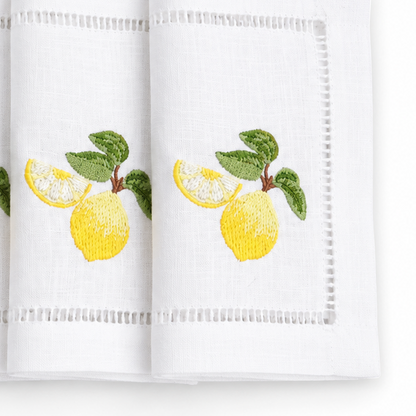 Juego de servilletas de cocktail limones