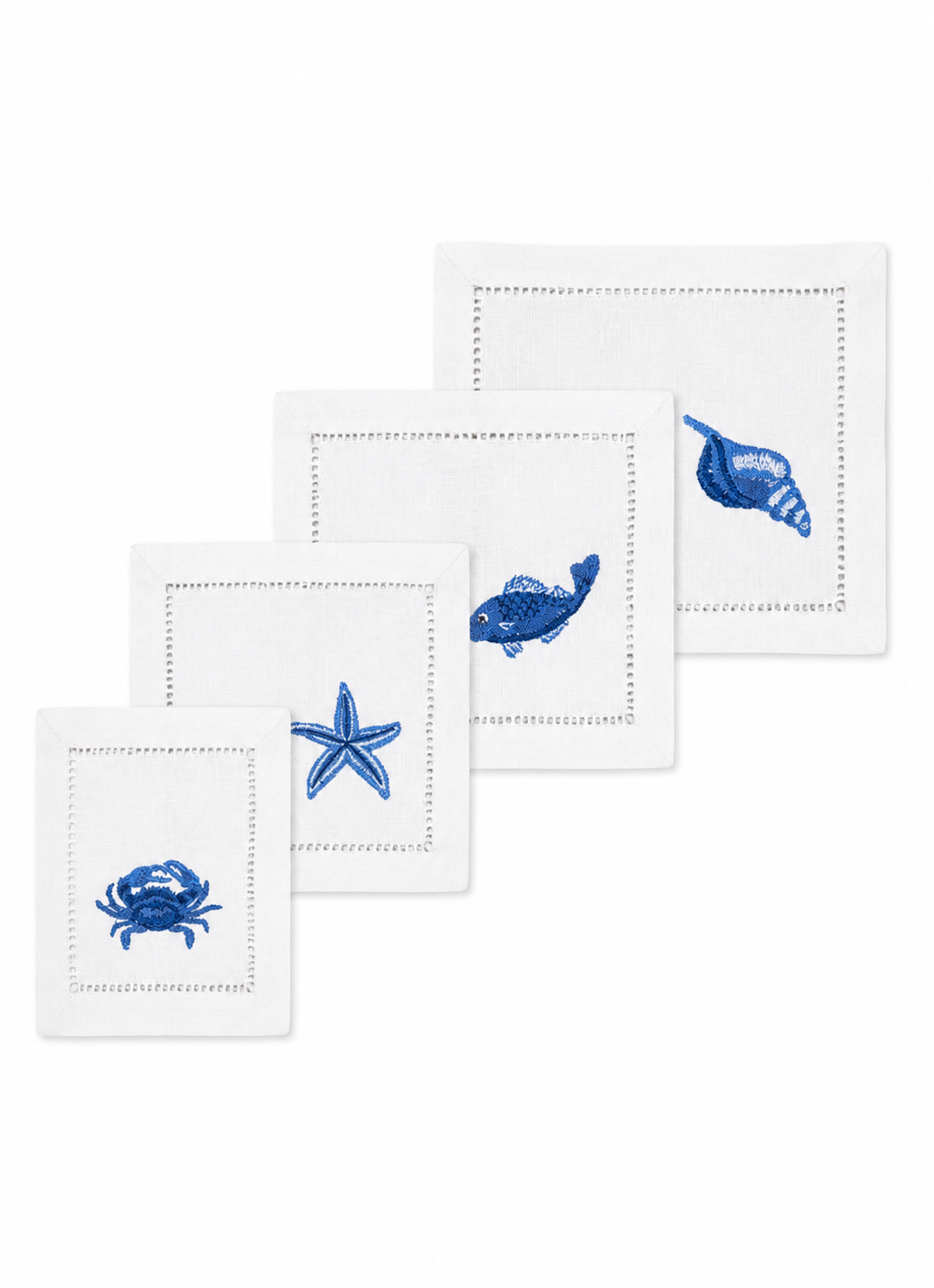 Juego de servilletas de cocktail Mar