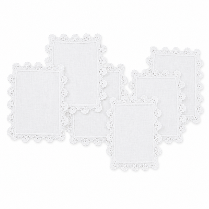 Juego de servilletas de cocktail crochet