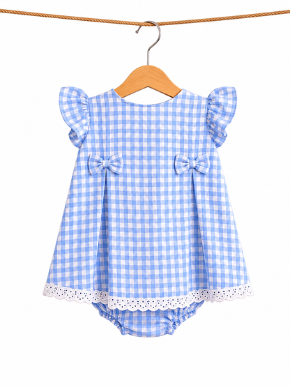 Vestido l Color Cuadros Azules