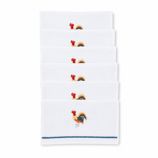 Juego de servilletas de cocktail Gallo