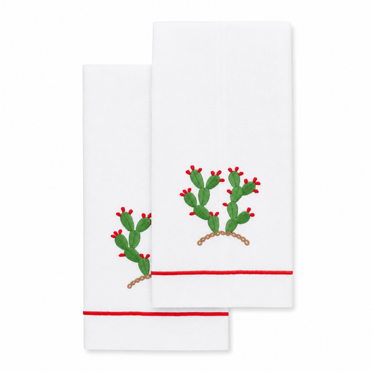 Par de toallas de mano nopal