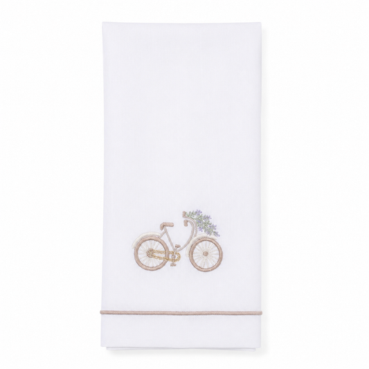 Par de toallas de lino bicicleta