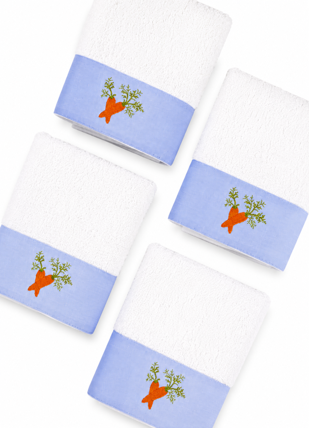 Toalla facial individual l Zanahorias