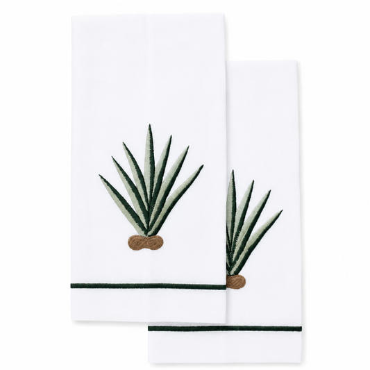 Par de toallas de lino l Agave